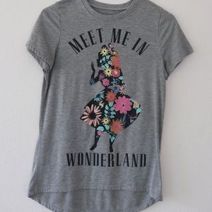 Alice in wonderland graphic t